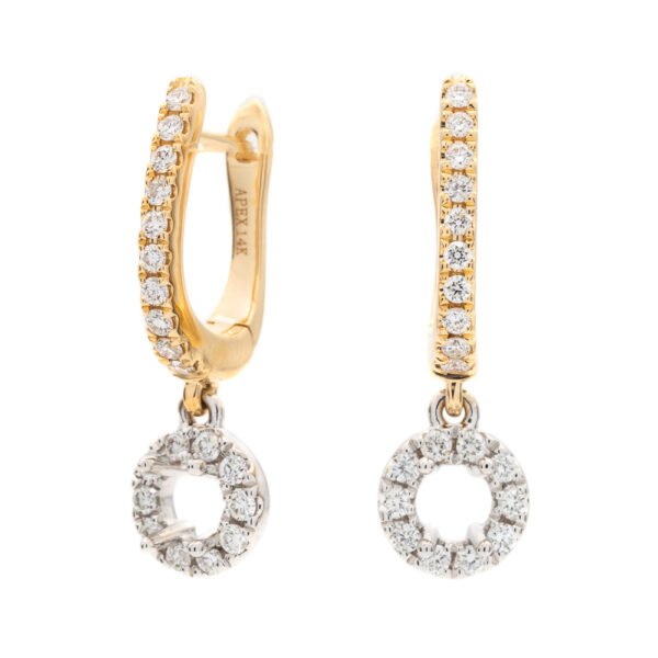 Drop Halo Earrings