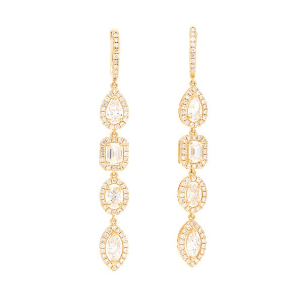 Fancy Shape Dangle Earrings