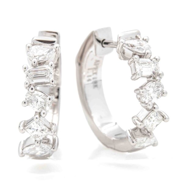 Fancy Shape Fashion Hoop Earrings