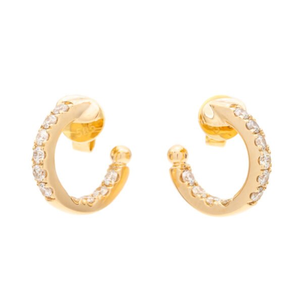 Round Huggie Hoop Earrings