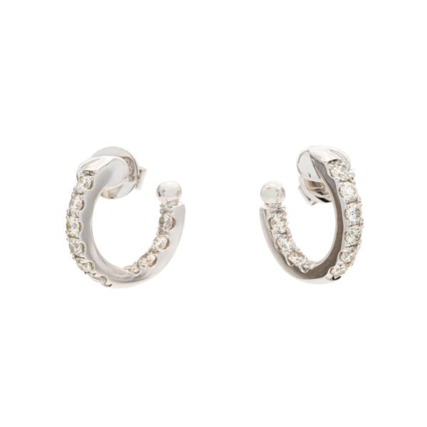 Round Huggie Hoop Earrings