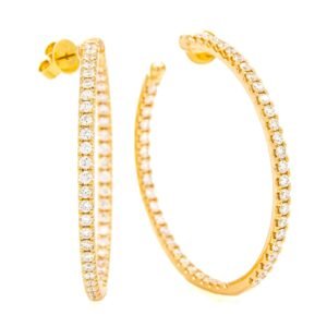 Round Hoop Earrings