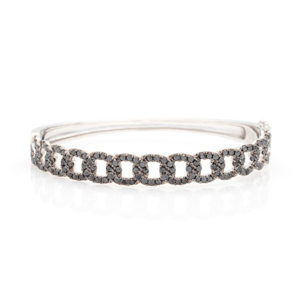 Colored Diamond Bangle Bracelet