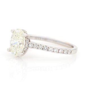 Diamond Shank Hidden Halo Ring