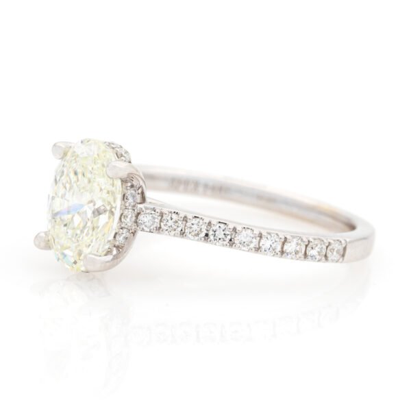 Diamond Shank Hidden Halo Ring