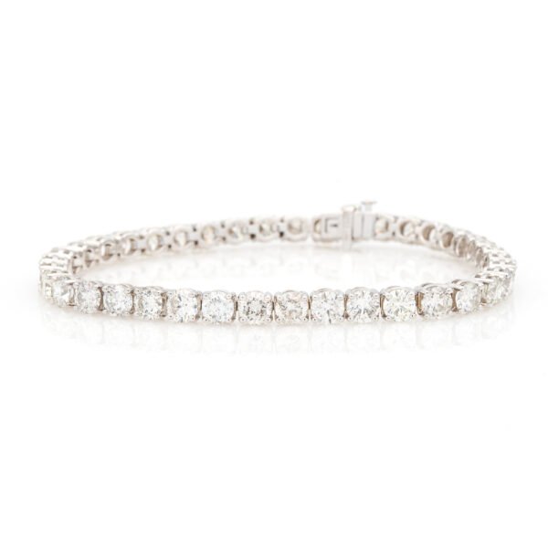 Open Basket Link Tennis Bracelet