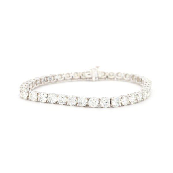 Open Basket Link Tennis Bracelet