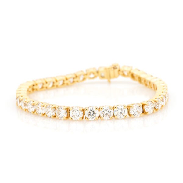 Solid/Rounded Link Tennis Bracelet