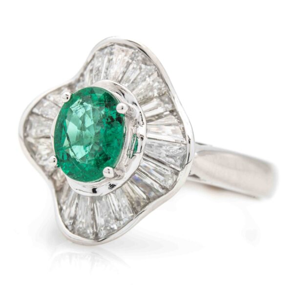 Gemstone Halo Ring