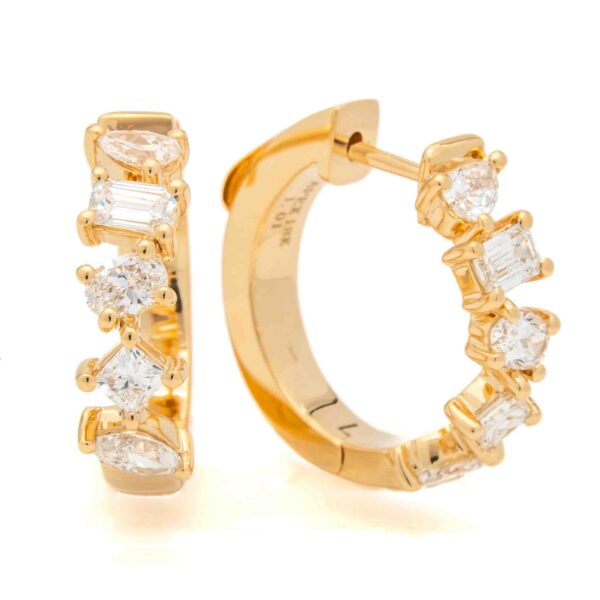 Fancy Shape Fashion Hoop Earrings