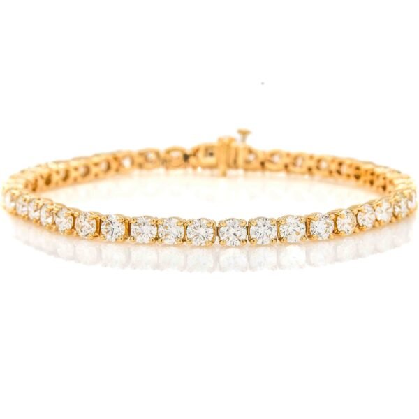 Solid/Rounded Link Tennis Bracelet