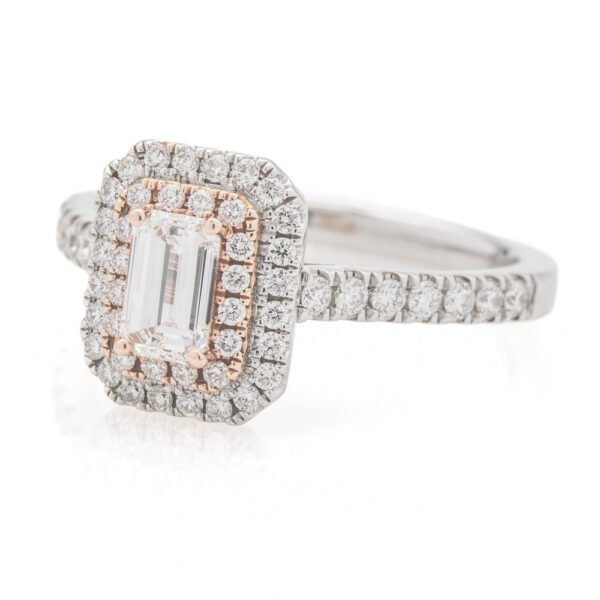 Fancy Shape Double Halo Ring