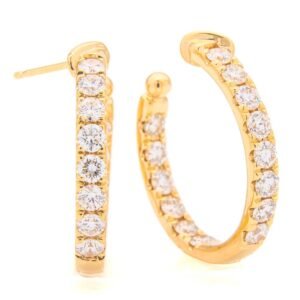 Round Hoop Earrings
