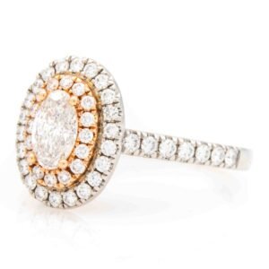 Fancy Shape Double Halo Ring