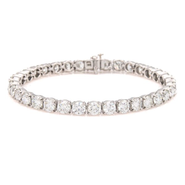 Solid/Rounded Link Tennis Bracelet