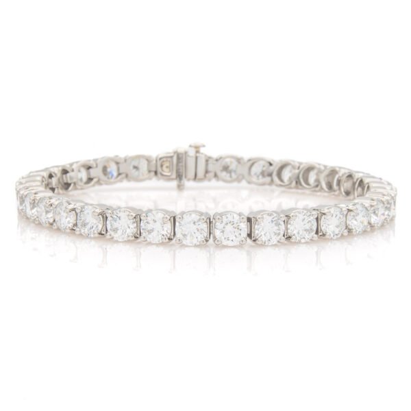 Solid/Rounded Link Tennis Bracelet