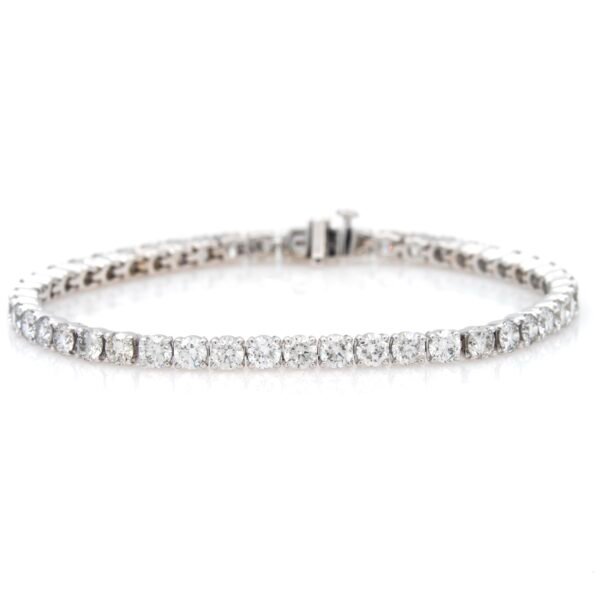 Solid/Rounded Link Tennis Bracelet