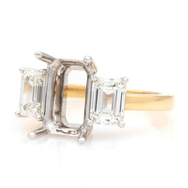 Fancy Shape 3 Stone Ring
