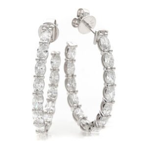Fancy Shape Hoop Earrings