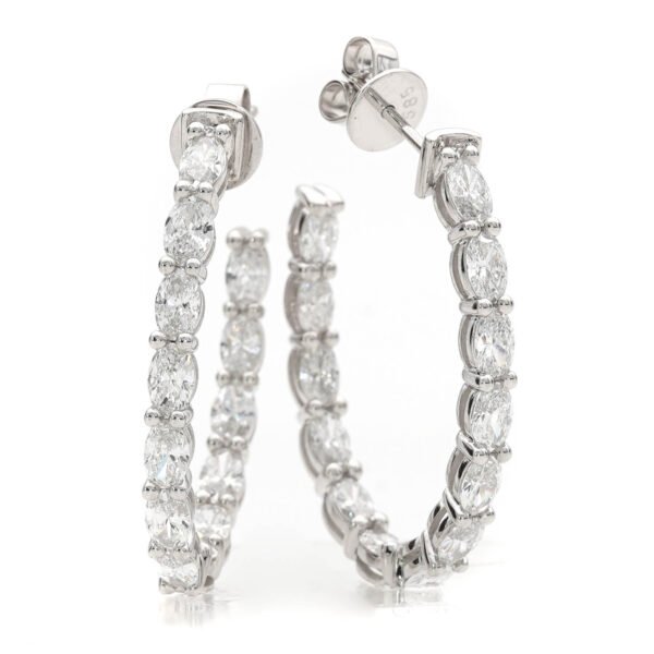 Fancy Shape Hoop Earrings