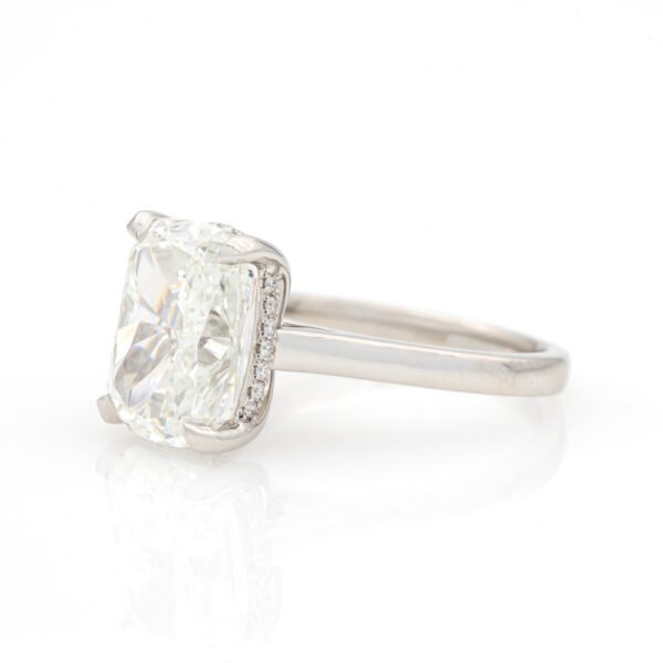 Fancy Shape Hidden Halo Ring