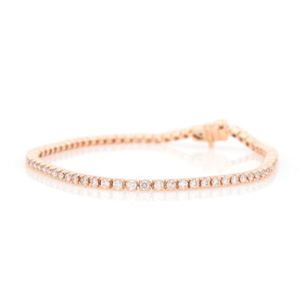 Rounded Link Tennis Bracelet