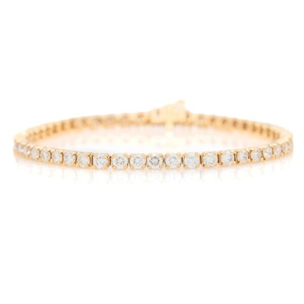 Solid/Rounded Link Tennis Bracelet