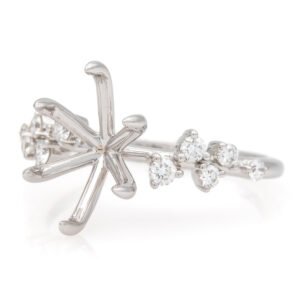 Fancy Shape Accented Ring Mounting