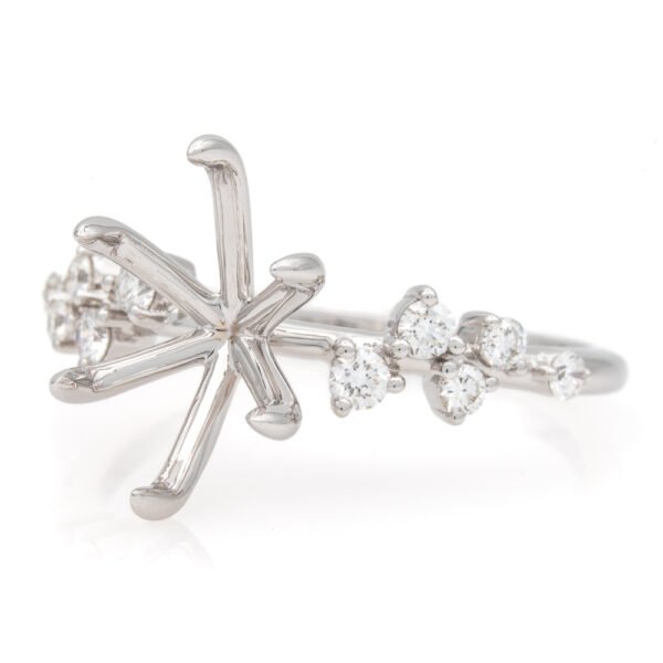 Fancy Shape Accented Ring Mounting