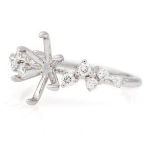 Fancy Shape Accented Ring Mounting