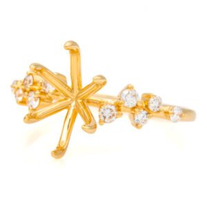 Fancy Shape Accented Ring Mounting