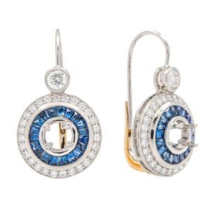 Antique Style Dangle Earrings Mounting