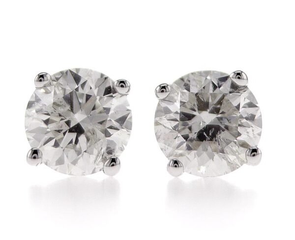 4-Prong Stud Earrings