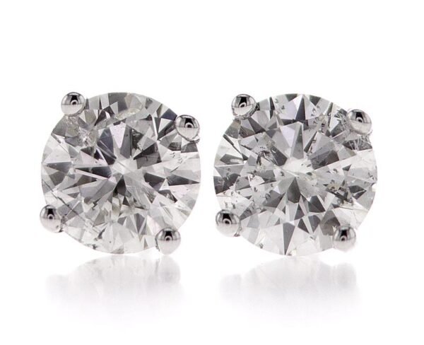 4-Prong Stud Earrings