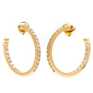 Round Hoop Earrings