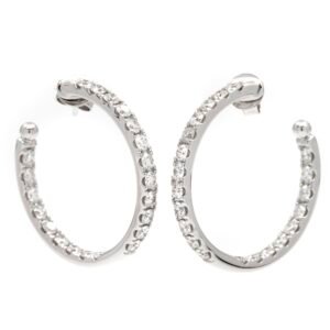 Round Hoop Earrings