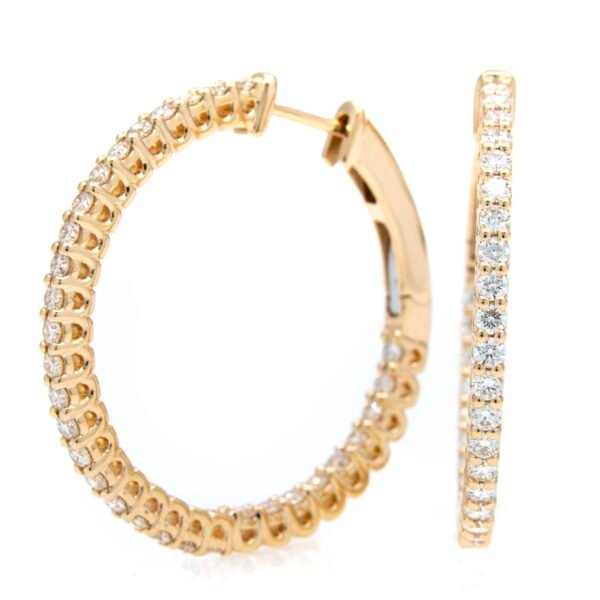 Round Hoop Earrings