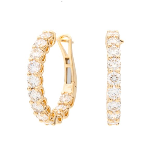 Round Hoop Earrings