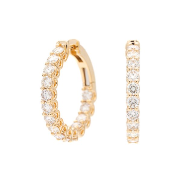 Round Hoop Earrings