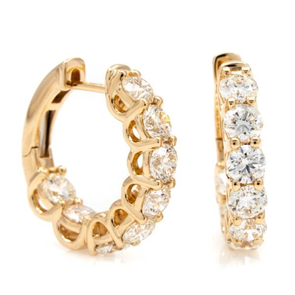 Round Hoop Earrings
