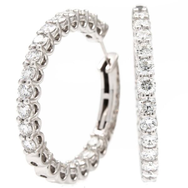 Round Hoop Earrings