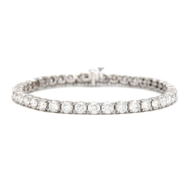 Solid/Rounded Link Tennis Bracelet