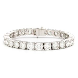 Rounded Link Tennis Bracelet