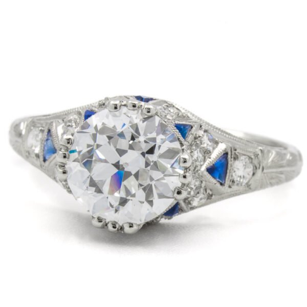Antique Style Accented Ring Mounting