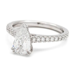 Diamond Shank Hidden Halo Ring