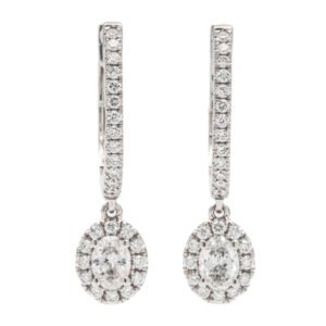 Drop Halo Earrings