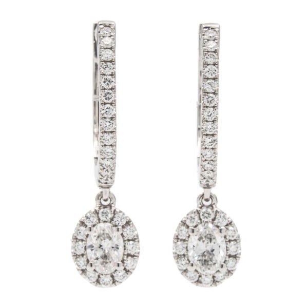 Drop Halo Earrings