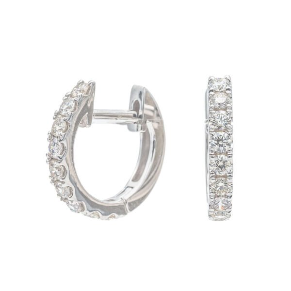 Round Huggie Hoop Earrings
