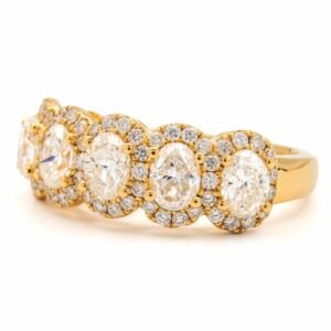Fancy Shape Multi-Stone Band