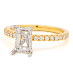 Diamond Shank Hidden Halo Ring Mounting